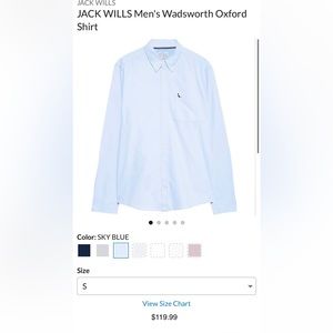 Jack Wills Men’s Oxford Shirt (Striped) (Size: S) NWT